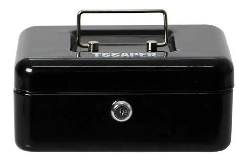 Cofre Cash Box Metal Guarda Dinheiro Cédulas Moedas 20x16x9 Cor Preto