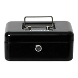 Cofre Cash Box Metal Guarda Dinheiro Cédulas Moedas 20x16x9 Cor Preto