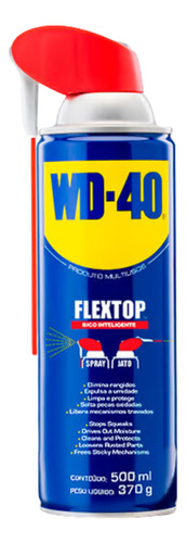 Spray Multiuso Wd40 Flextop Bico Inteligente Desengripa 500