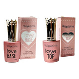 Kit Uñas Gel Love Top + Love Base , Wapizima