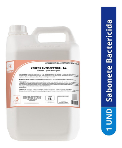 Sabonete Bactericida Liquido Neutro Sem Cheiro Galão 5l