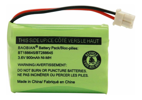 Bt188645bt288645 Paquete De Batería 3 6v 900mah Nimh C...