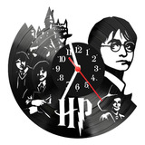 Relógio De Vinil Disco Lp Parede | Harry Potter Hp