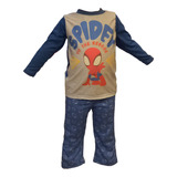 Pijama Nene Spidey 2 Pz Manga Larga Spiderman Varon 12 Meses