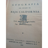 Geografía Del Estado De Baja California Antiguo Año 1960