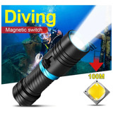 Linterna Led 9.000 Lms Acuatica Sumergible Buceo 100 Mts  