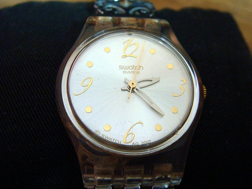 Reloj Swatch P/dama C/bonita Pulsera Acero Inox. Swiss Made 
