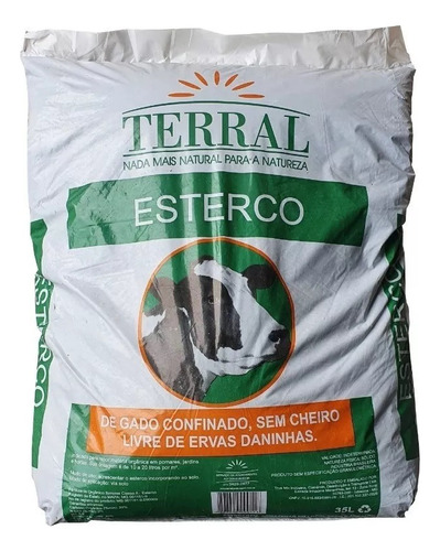 Esterco Bovino Composto 20kg Terral S/ Cheiro
