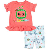 Camiseta Infantil Cocomelon Yoyo Tomtom Jj Para Meninas