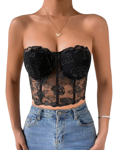 Crop Corset Flores