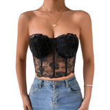 Crop Corset Flores