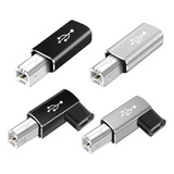 Adaptador Midi Usb C Hembra A Usb B Macho, 4 Unidades, Para