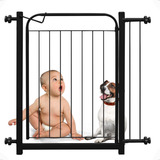 Portão Grade Extensível Proteção Preto Pet Cachorro Criança
