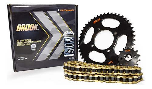 Kit Transmision Moto Ybr 125 14/45 428hx118 Dorada Reforzada