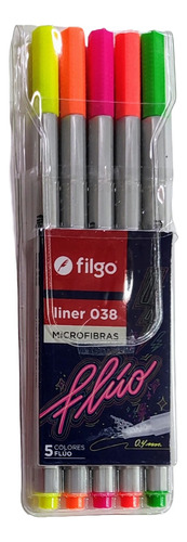 Microfibra Filgo Fluor 0,4 Mm Extra Fina Set X 5