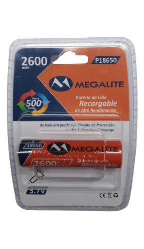  Pila Bateria 18650 Parlante 2600 Mah 3.7v Megalite Rs Mejia