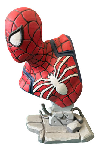 Figura Spiderman Impreso En 3d Pintado A Mano.