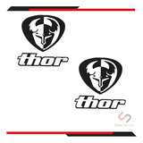 Calca Sticker Thor Para Moto O Casco De 10x10cm Sin Fondo 2p