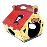 Casinha Para Gatos Cat House Brinquedo Para Gatinho Catmypet Cor Amarelo