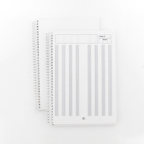 Cuadernos  Pentagramado A5 Para Sublimar Sublimable Packx10