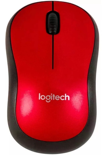 Logitech M185 Mouse Inalámbrico, Win Mac Chrome Linux Rojo