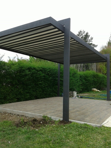 Techo Cochera Garage Pérgola Aleros Policarbonato Toldo 