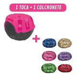 Kit Toca Do Gato Rosa + Colchonete Almofadão N1 Sortido