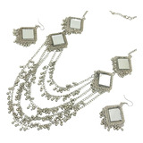 Andywars Fashion Jewels - Juego De Joyas De Plata Oxidada In