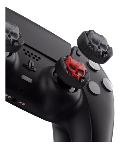 Grips Análogos Pro Para Control Ps4 Ps5 Xbox Switch Scuf Color Negro Y Rojo