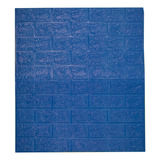 Panel Decorativo 3d Ladrillo Pared 15 Piezas Color Azul