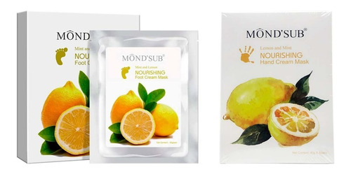 Pack Mascarillas Hidratante Limon Manos Y Pies Mondsub