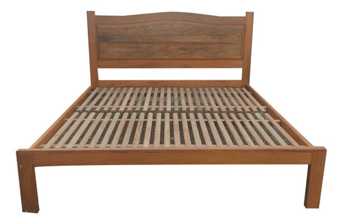 Cama De Casal King Size  Rustica Madeira Demolição Peroba 