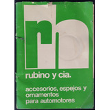 Catálogo Antiguo Rubino Y Cia. Accesorios Automotores. 23226