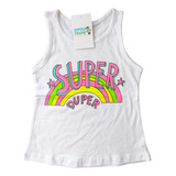 Musculosa Bebe Remera Brillitos Nena Super Duper Algodon