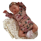 Boneca Bebê Reborn Molde Rosalie Com Cabelo Realista