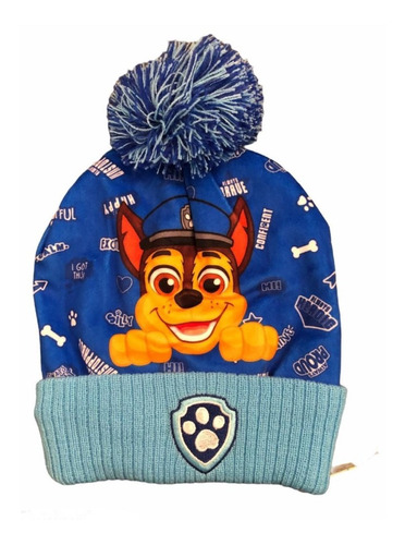 Gorro Lana Paw Patrol Patrulla Canina Chase Sky Marshall