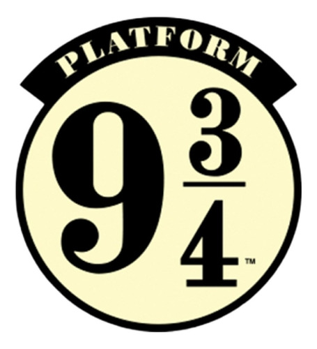 Vinilo Cartel Plataforma 9 3/4 Harry Potter Licencia Oficial