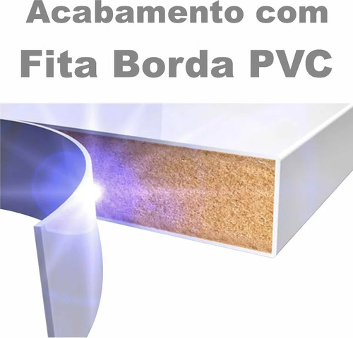 Prateleira Com Suportes Invisíveis Mdf 25mm 160x20 Branco