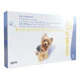 Revolution 12%-0,25ml 30mg  (cães 2,6-5kg) Com 3 Unidades