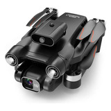 Drone Lf632 Inteligente Plegable Doble Camara Wifi App Uav Color Negro