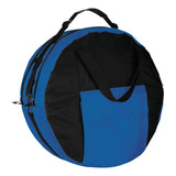 Bolso De Doble Cuerda De Cuero Weaver Azul, 20 X 8,5