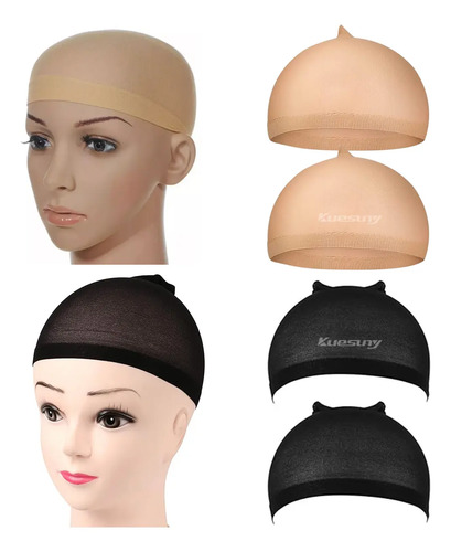Malla Red Gorro Cofia Cabello Peluca Profesional 4 Piezas | MercadoLibre