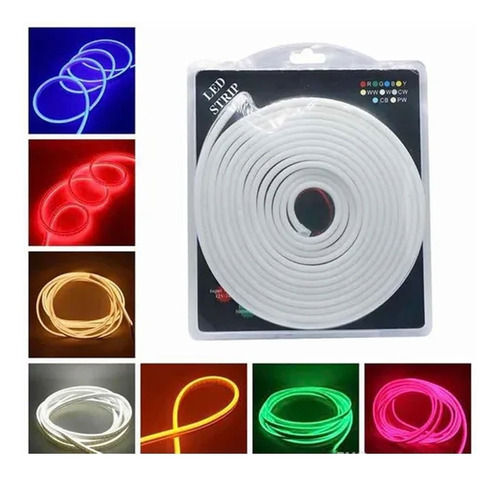 Manguera Luces Neon Led Flexible Color Fijo 5mts 8766am4