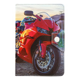 Estuche/funda Universal Tablet 7 Pulgadas Moto Roja