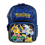 Tamaño Pokemon Zoofy Completo Azul 16 Mochila