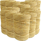 Kit 12 Rolo Barbante Sisal 2mm 300mts Artesanato Amarração