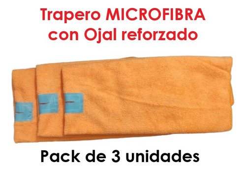 Trapero De Microfibra, 50x70 Cms. (pack 3 Unidades)