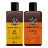 Kit 2x Shampoo Para Barba Lemon Bone E Coffee Don Alcides