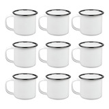 Juego 12 Tazas Mezcaleras Pocillo Peltre 100 Ml Color Blanco 1328101