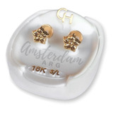 Abridores De Oro 18kt Marca Ch Petunia 761  ..amsterdamarg..